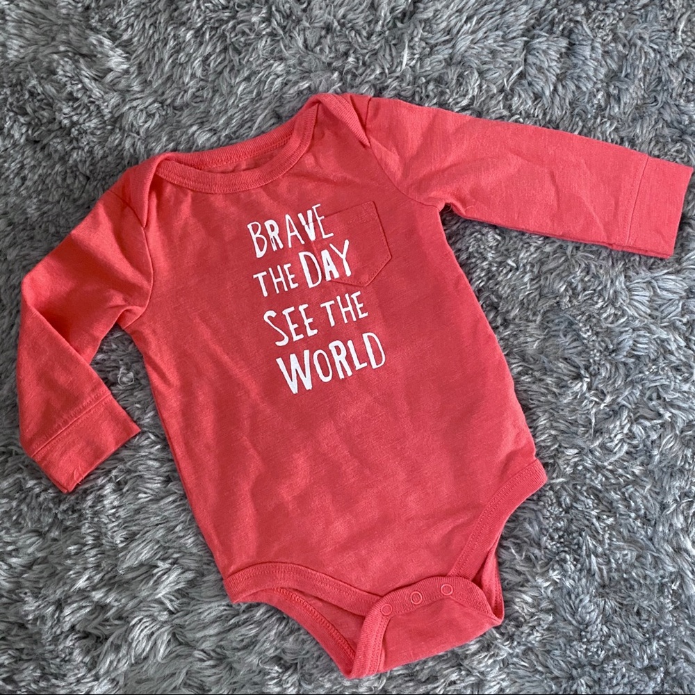 Long sleeve bodysuit from Cat & Jack, size 0-3M